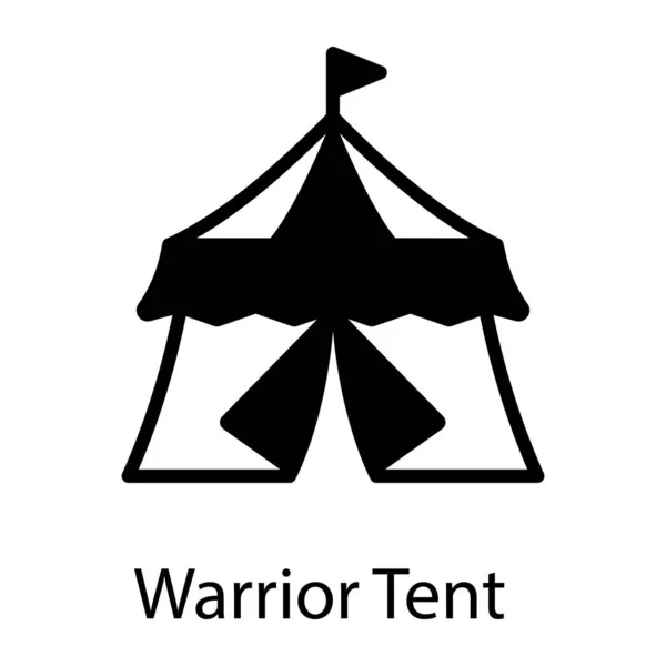 Illustration Vectorielle Icône Tente — Image vectorielle