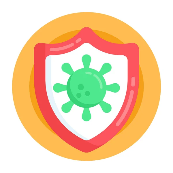 Захист Від Вірусів Проста Ілюстрація — стоковий вектор
