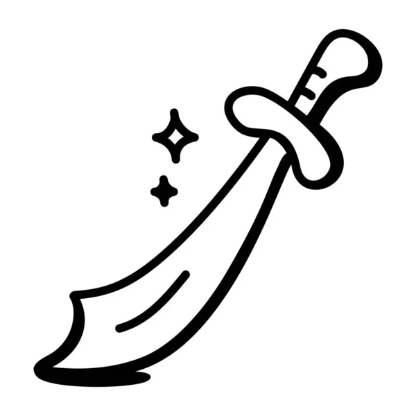Vektor Illustration Von Cartoon Schwert — Stockvektor