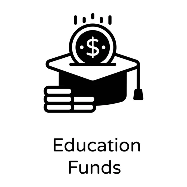 Bildung Finanziert Web Icon Vektor Illustration — Stockvektor