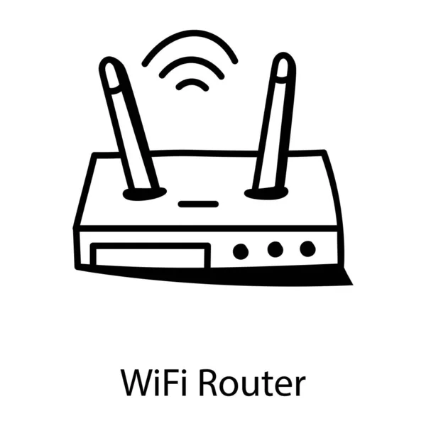 Router Web Icon Vector Illustration — Stock Vector