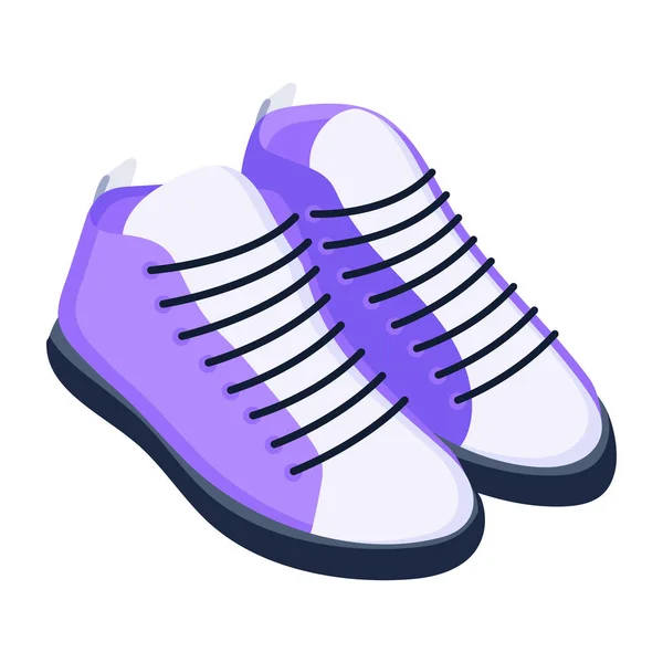 Baskets Icône Illustration Dessin Animé Chaussures Sport Vecteur Icônes Pour — Image vectorielle
