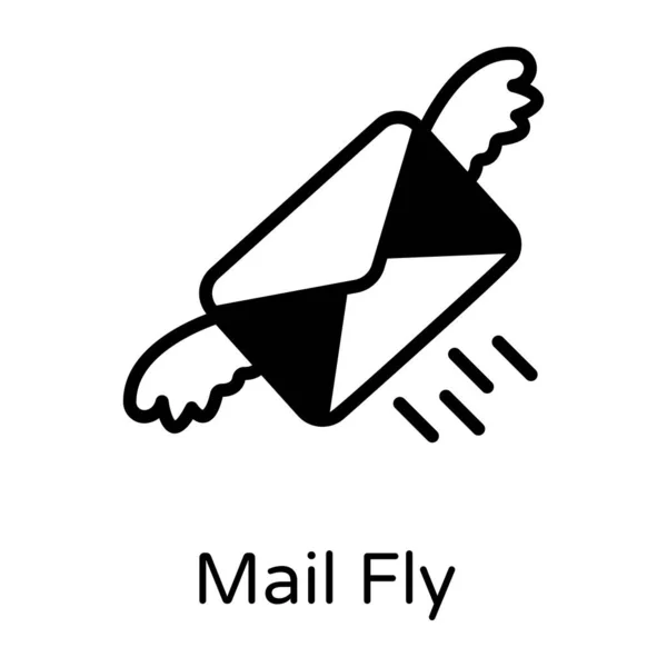 Messaggio Mail Design Semplice — Vettoriale Stock