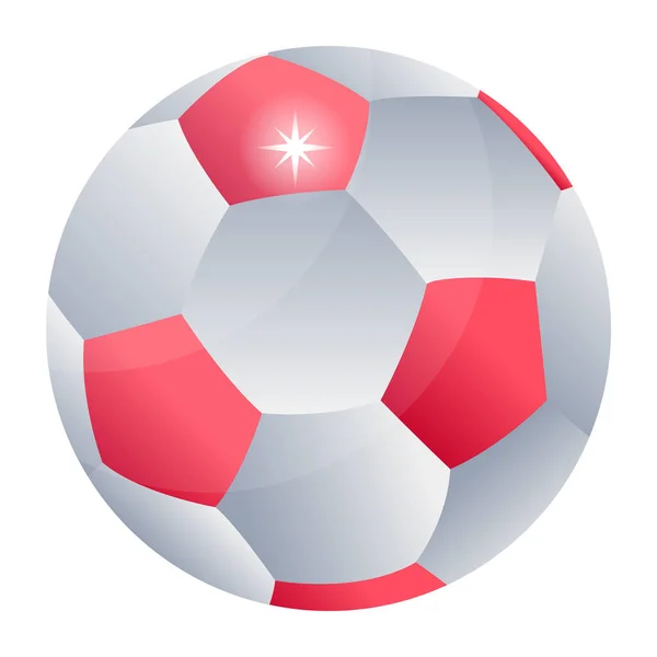 Pelota Fútbol Con Bandera Francia — Vector de stock