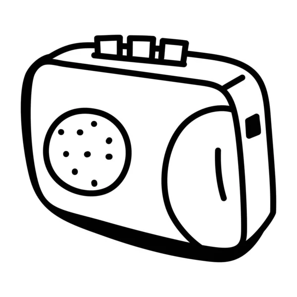 Illustrazione Vettoriale Della Videocamera Del Cartone Animato — Vettoriale Stock