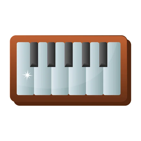 Ícone Nota Música Ilustração Plana Símbolo Vetor Piano Para Web — Vetor de Stock