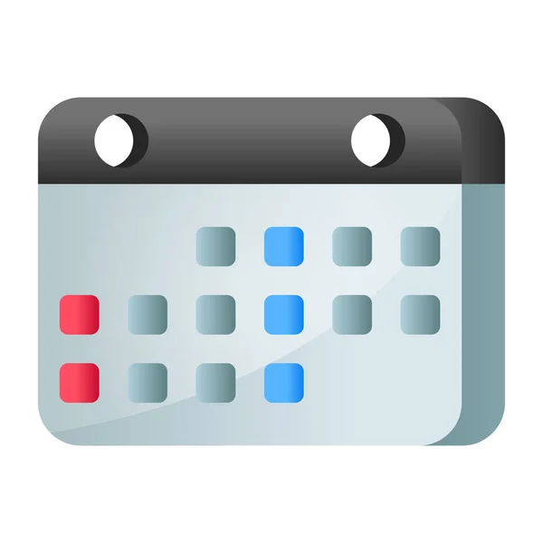 Calendar Icon Flat Design Style Eps — Stock Vector