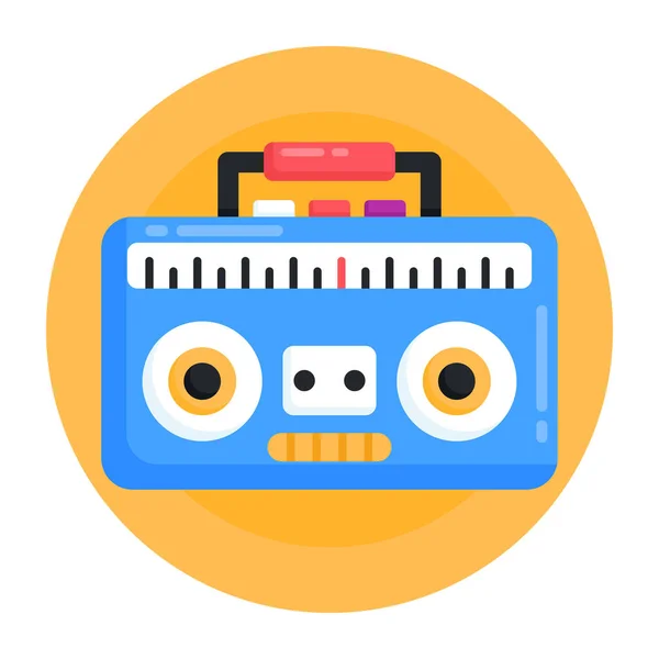 Icono Vector Cinta Música — Vector de stock