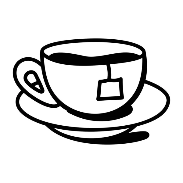 Cup Coffee Tea Vector Illustration Design — Stock Vector