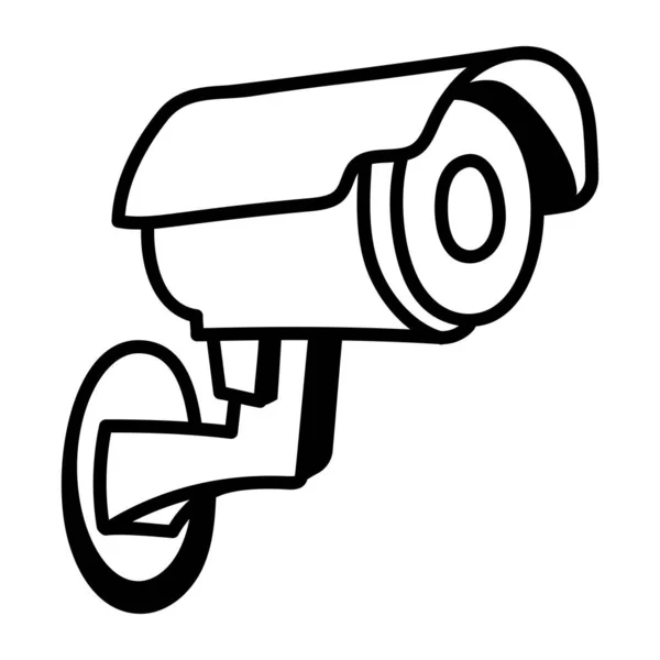 Cctv Camera Icon Outline Illustration Megaphone Vector Icons Web — Stock Vector