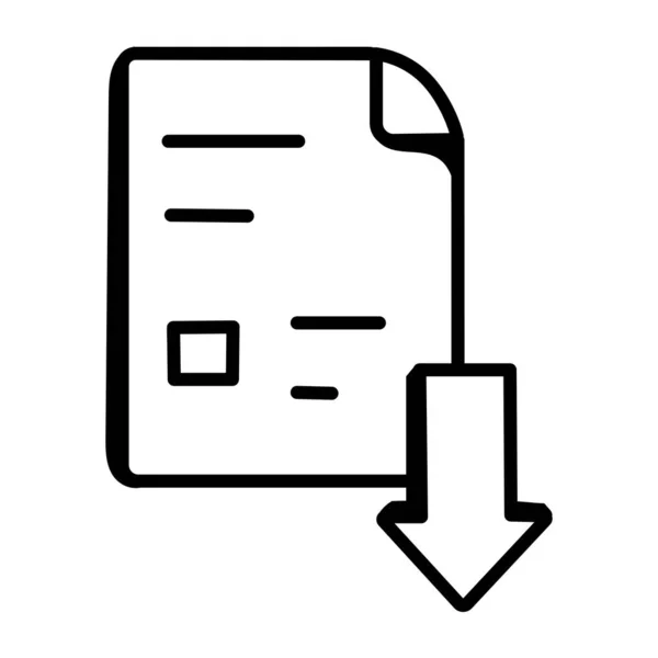 Fichier Document Icône Illustration Vectorielle — Image vectorielle