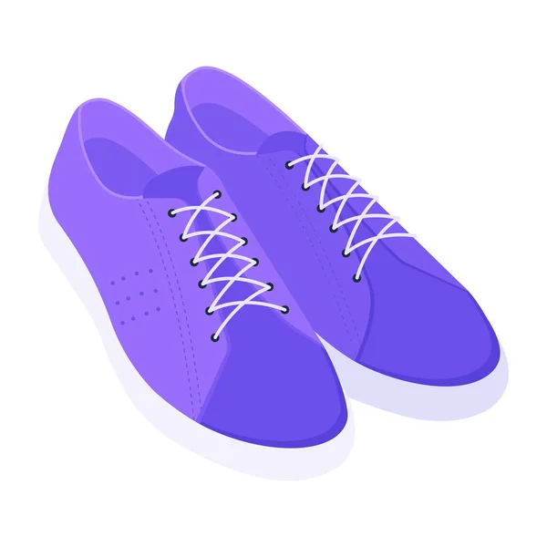 Sneakers Vektor Illustration Platt Designelement — Stock vektor