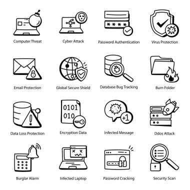 Arama motoru optimizasyon çizgisi simgeleri ayarlandı. vektör illüstrasyonu