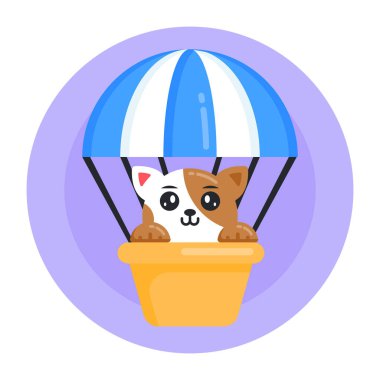 Şapkası ve yaz topu çizimi tasarımı olan sevimli küçük panda.