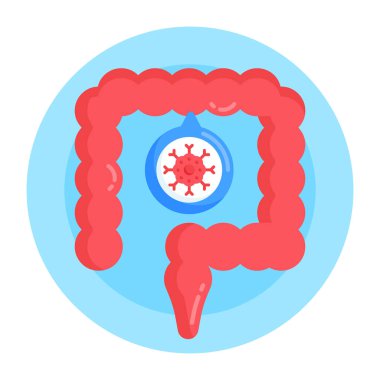 Mide organı ikonu vektör illüstrasyonu