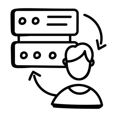 ağ paylaşım simgesi çizimi