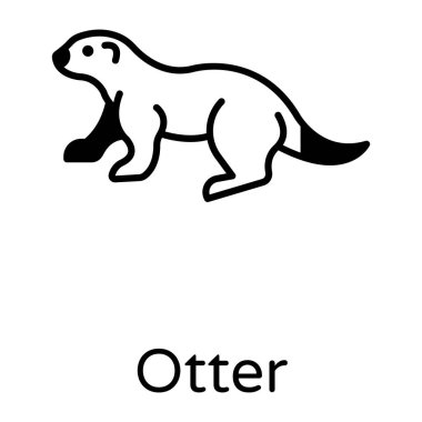 Bir köpeğin vektör çizimi