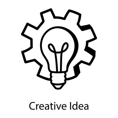 ampul ışığı düz simge tasarımı