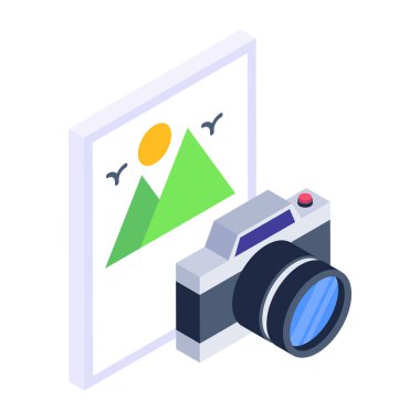 Web ve mobil uygulama tasarımınız için beyaz arkaplanda izole edilmiş kamera simgesi vektörü, fotoğraf logosu konsepti