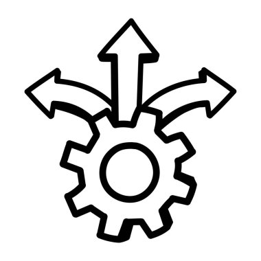 geat simgesinin vektör illüstrasyonu