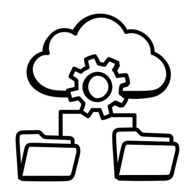 Bulut hesaplama. Web simgesi