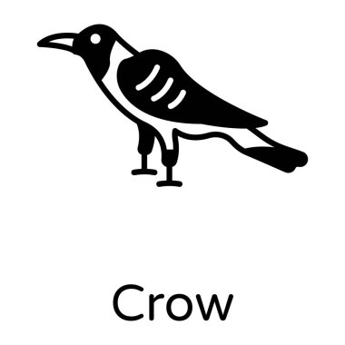 Kuş vektör simgesi. Resim beyaz arkaplanda izole edildi.