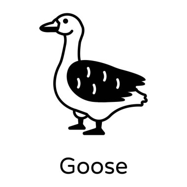 ördek vektör simgesi düzenlenebilir ağ ve mobil çizim simgeleri