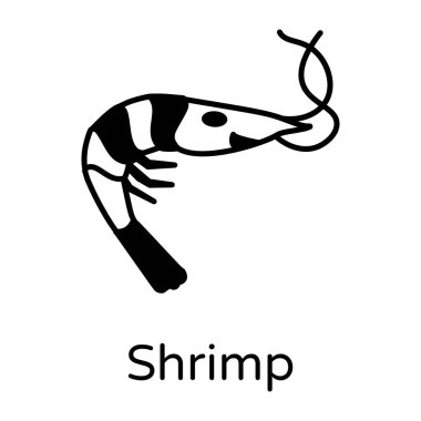 Karides Ağı simgesi basit bir illüstrasyon