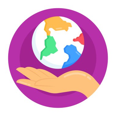 Dünya gezegeni. Web simgesi