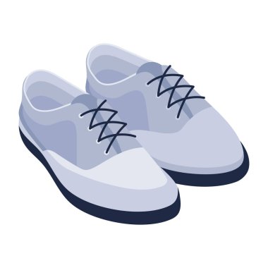 Ayakkabı simgesinin vektör illüstrasyonu