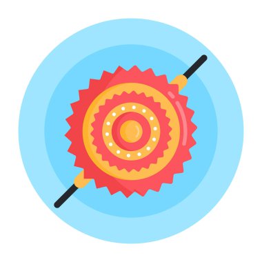 Dairesel testere ikonu. vektör illüstrasyonu