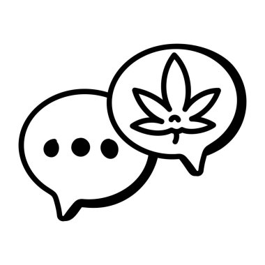 Bir yaprak simgesinin vektör illüstrasyonu