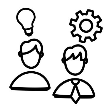 iş insanları ikon vektör illüstrasyon tasarımı