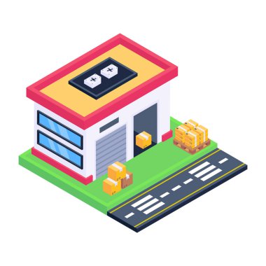 İzometrik ev. Web simgesi