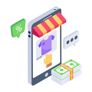 İnternet alışveriş konsepti. vektör illüstrasyonu