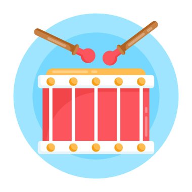 davul simgesi vektör illüstrasyonu