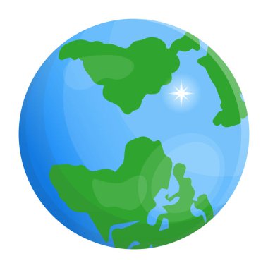 Toprak küresi ikonu. vektör illüstrasyonu