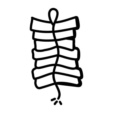 Çizgi film yaprağının vektör çizimi