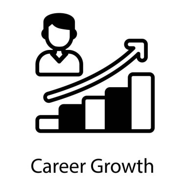 iş düz vektör simgesi