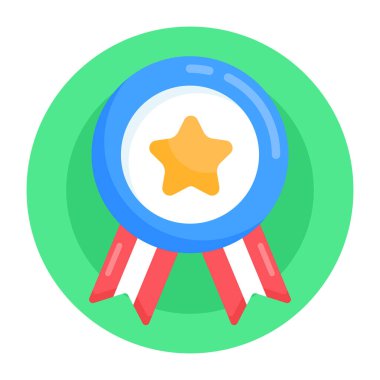 Madalya. Web simgesi basit illüstrasyon