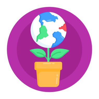 toprak bitkisi vektör çizimi tasarımı