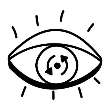 Göz simgesi vektör illüstrasyonu