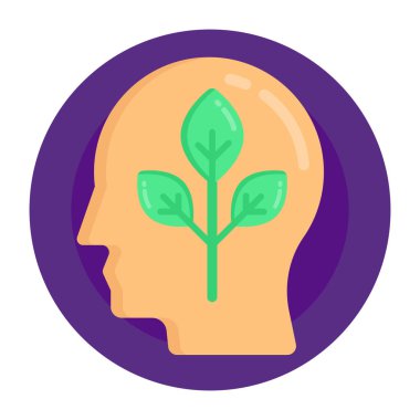 İnsan aklı. Web simgesi