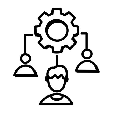 takım çalışması simgesi vektörü beyaz arkaplanda izole edildi 