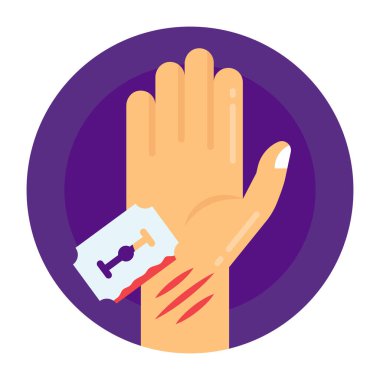 El simgesi vektör illüstrasyon tasarımının bir jesti ile el.