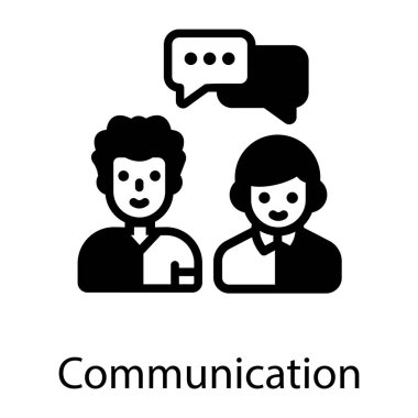 Konuşma balonu vektör illüstrasyonu olan insanlar