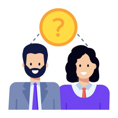 İnsanlar avatar simgesi. düz dizayn