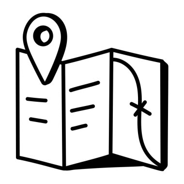 harita pin ikonu vektör illüstrasyonu