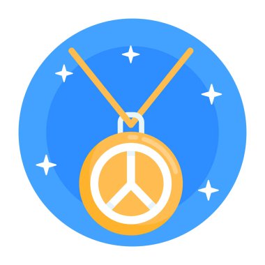 Madalya. Web simgesi basit illüstrasyon