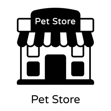 Dükkan. Web simgesi basit illüstrasyon